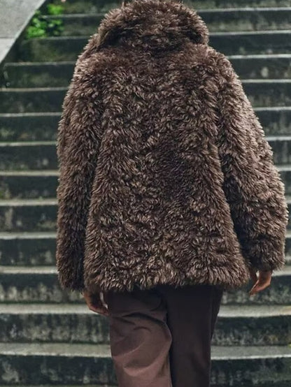 Fur Women's Comfortable Warm Coat Furs Faux Teddy