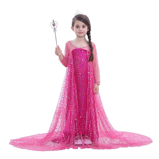 Flower Princess Movie Frozen Dress Girls' Elsa Girl