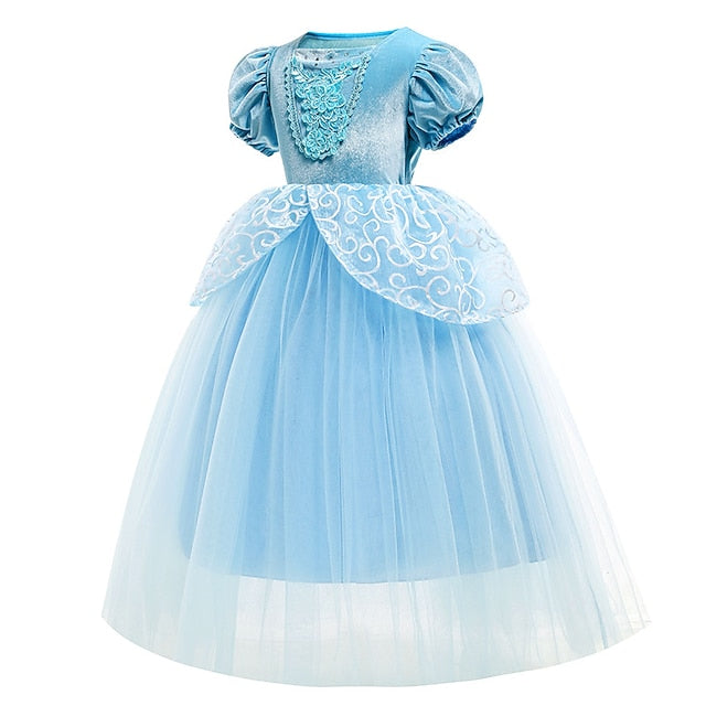 Party Fairytale Dress Cinderella Theme Princess Flower Girl