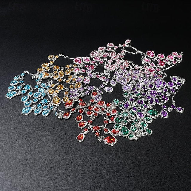 Green Matching Women's Heels Rhinestone Ankle Stiletto with