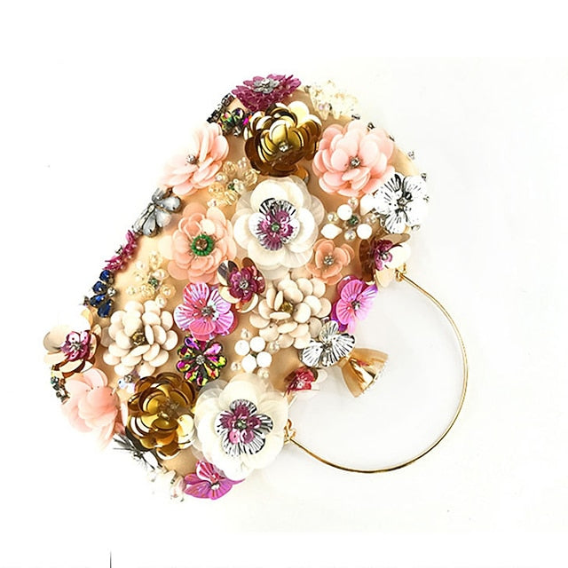 – Clutch Embellished Women's Evening 3D Floral Flower