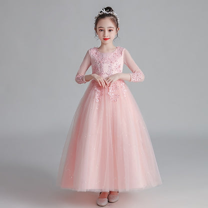 Girls' Princess Dress First Girl Flower