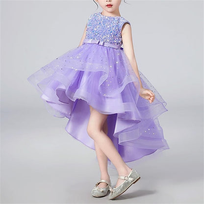 Party Kids Girls' Color Solid Sleeveless Dress