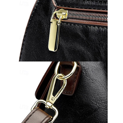 Floral – Faux Vintage Engraved Handbag Leather Women's