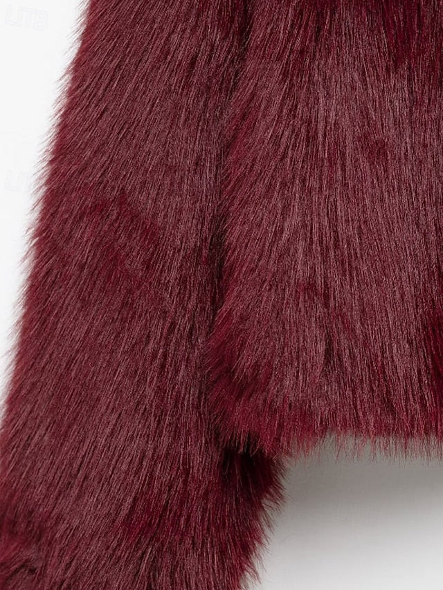 Furs Leathers Warm Women's Fur Coat Faux Comfortable