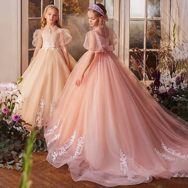 Princess Dress Gown Party Evening Girl Girls' Flower