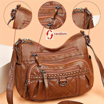 PU Women's Shoulder Leather Bag Crossbody Hobo