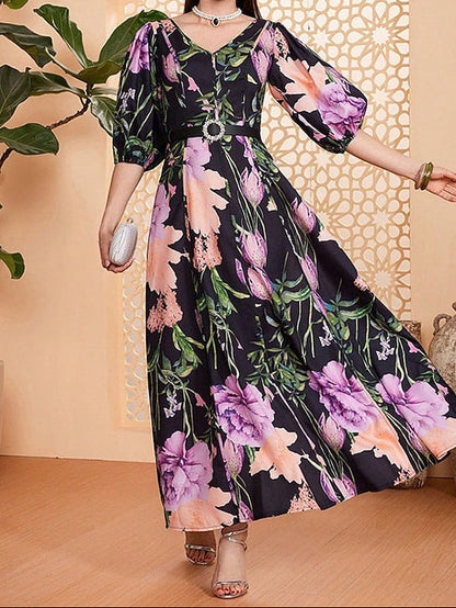 Mother Floor V Bride Elegant Dress of A-Line the Length Neck