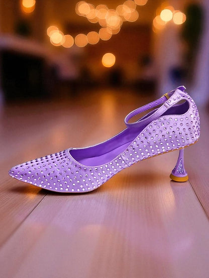 and Green Matching Bag Heels Clutch Set Women's Rhinestone