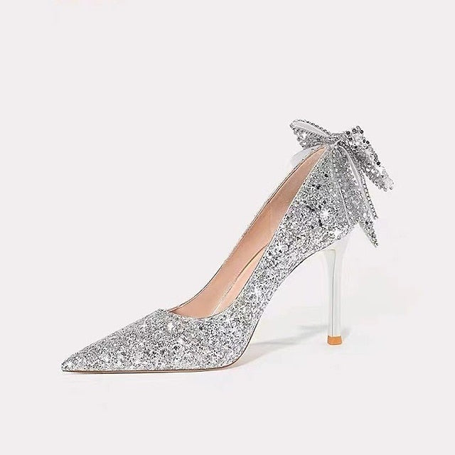 Bride Pointed Closed for Bridesmaid Wedding Toe Shoes Women