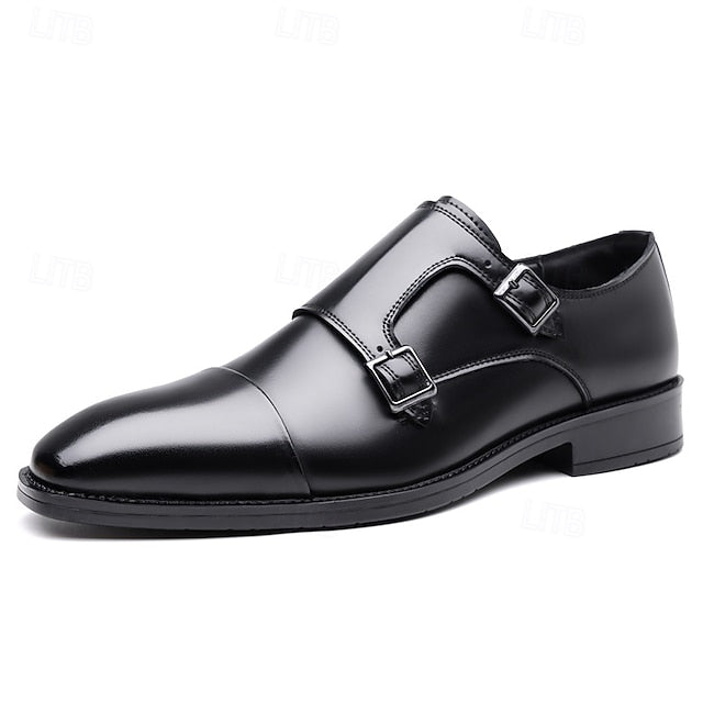 Shoes – Elegant Strap Double Leather Men's Monk