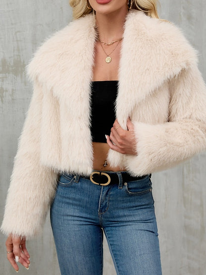 Fur Warm Coat Comfortable Women's Faux Leathers Furs