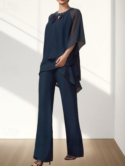 Piece of Two Pantsuit the Bride Dress Wedding Mother Guest