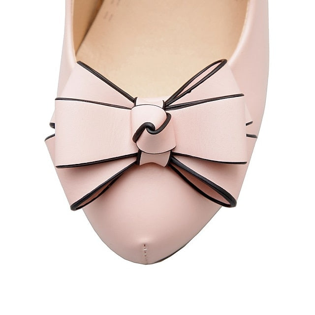 Lolita Girls' Daily Shoes PU Heels Heel Cosplay