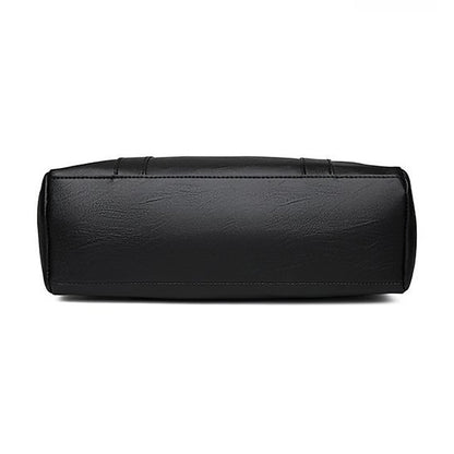 Bag Black – Leather Large Faux Women's Tote Stylish