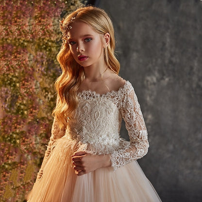 Girl Wedding Girls' Flower Party Princess Dress