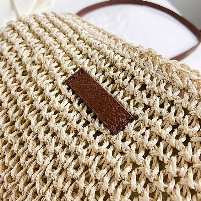 Summer Crossbody Woven Women's – Boho Natural Bag Straw