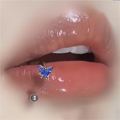 Butterfly Piercing Lip Ring GEM013