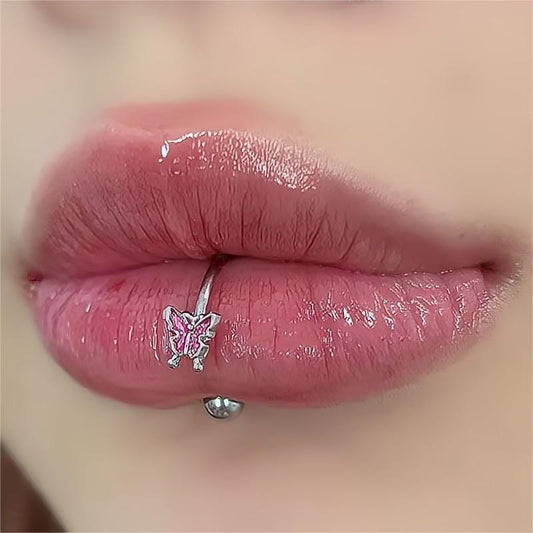 Butterfly Piercing Lip Ring GEM013