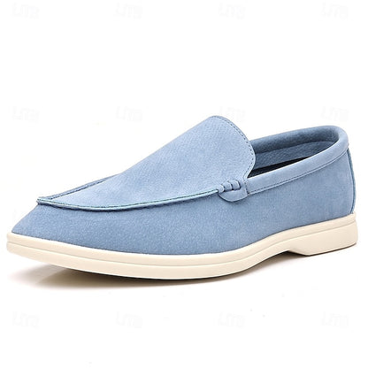 – Slip-On Loafers Blue Casual Faux Light Breathable Men's