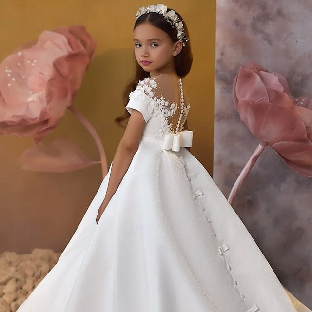 Dress Girls' Girl Party Communion Flower First