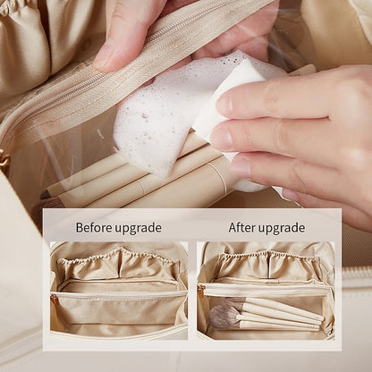 Women's Cosmetic Makeup Handbag Leather PU Bag Travel