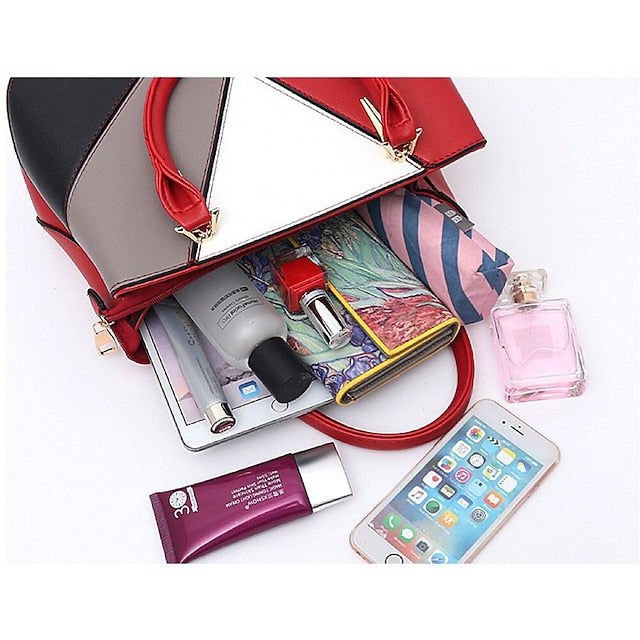 PU Shoulder Women's Bag Tote Leather Diaper Handbag