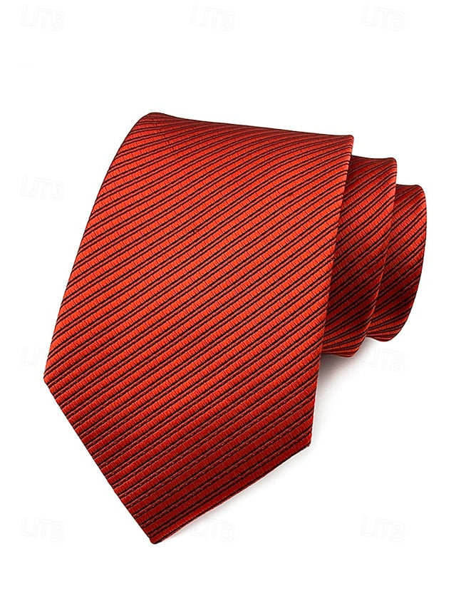 striped satin tie Men's