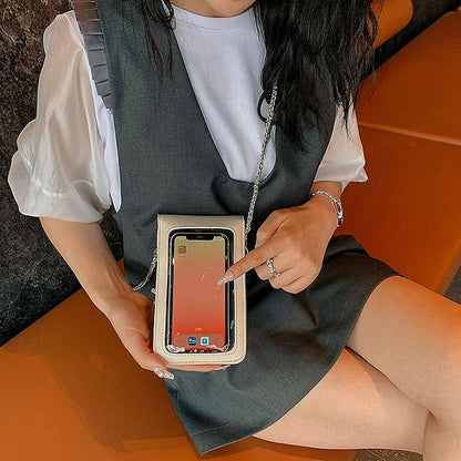 Leather Women's Phone Bag Daily PU Mobile Crossbody