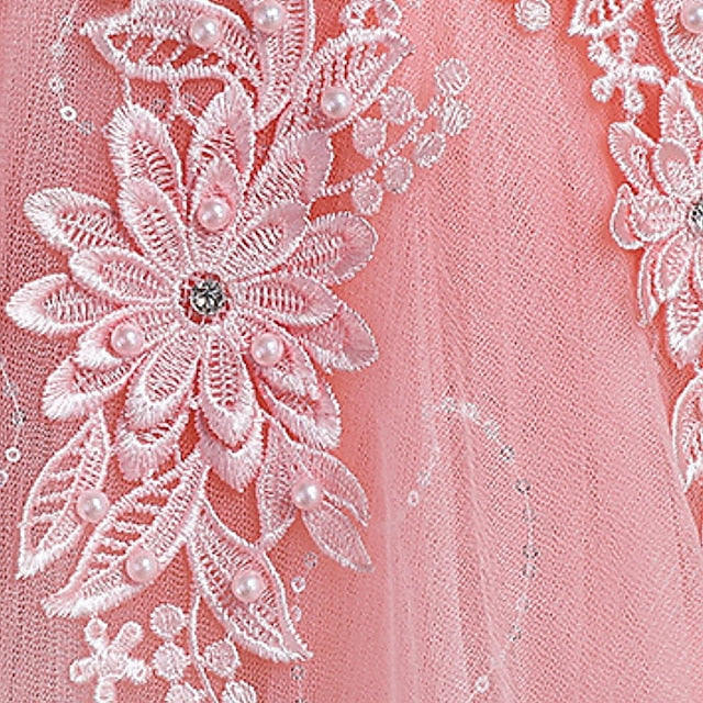 Dress Kids Solid Girls' Floral A Colored Line