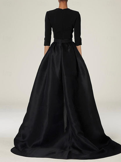 Simple Overskirt the Jumpsuit Dress Elegant Bride Mother With of