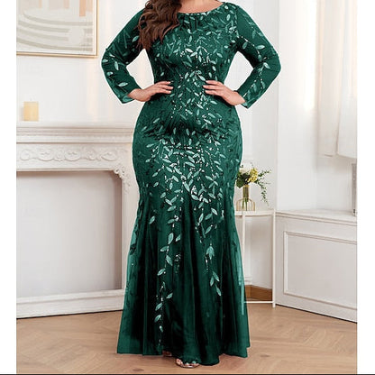 Gown Floor Evening Sparkle Formal Mermaid Trumpet Dress /