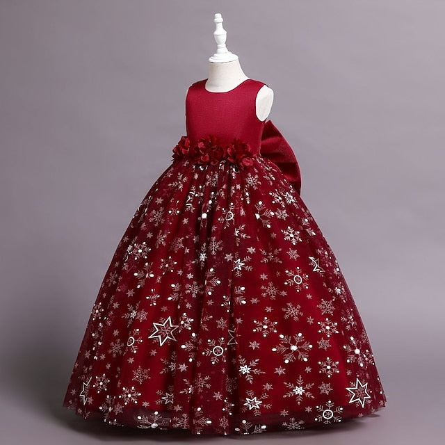 Dress Line Little Girls' Kids Wedding Party A Flower