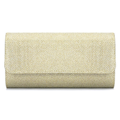 Elegant Purse Clutch Silver Glitter – Women's Evening
