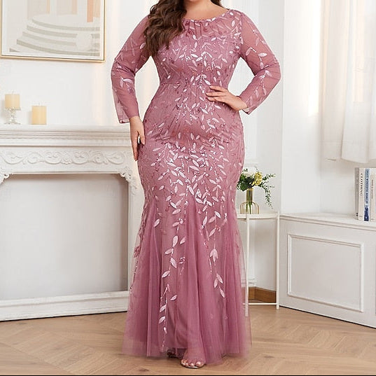 Gown Floor Evening Sparkle Formal Mermaid Trumpet Dress /