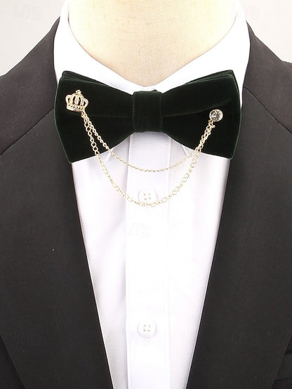 Velvet Tie Detail Chain – Crown Bow and Men's with