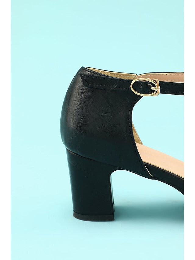 1950s Vintage Shoes 20s Chunky T-strap heels Roaring Heels Retro