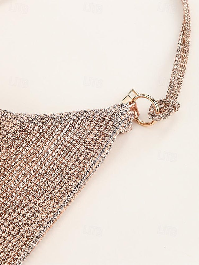 Bag Elegant Handbag Evening Rhinestone Shoulder – Women's