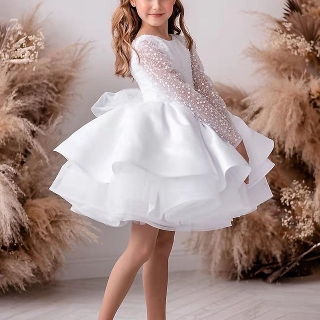 First Girl Dress Girls' Communion Flower