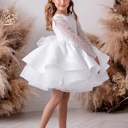 First Girl Dress Girls' Communion Flower