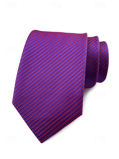 striped satin tie Men's