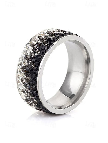 Stylish Stainless Steel Ring Men's Christmas Red –