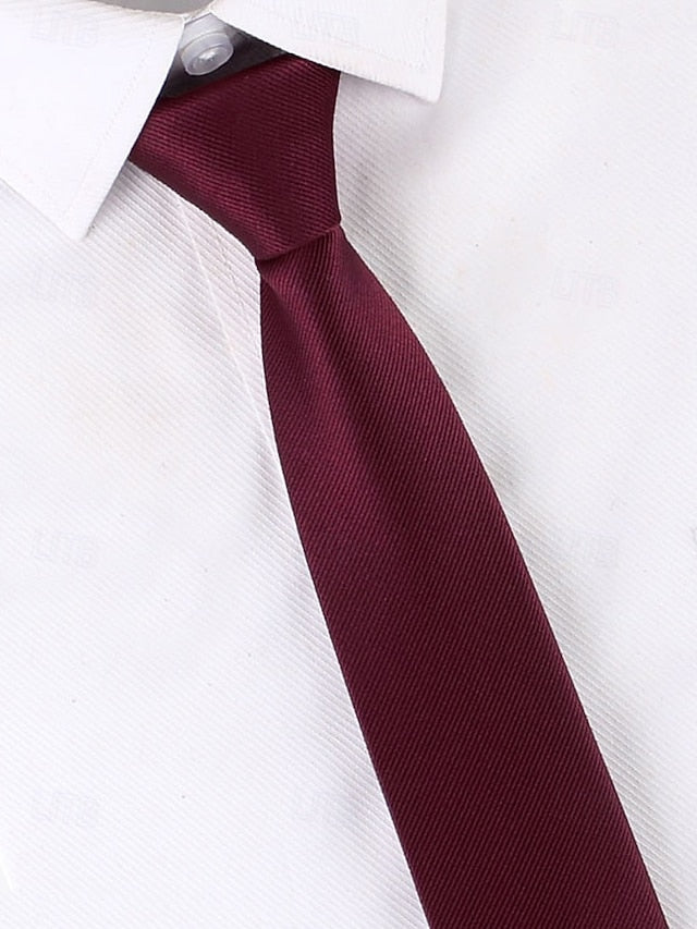 and Narrow Stripes Ties Men's Zip Classic Pre-Tied -