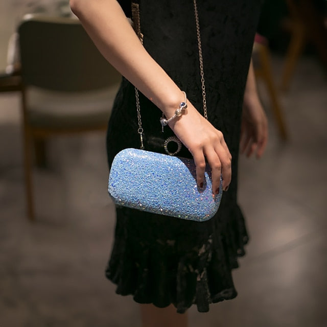 Wristlet Leather PU Bags Clutch Women's Evening Bag