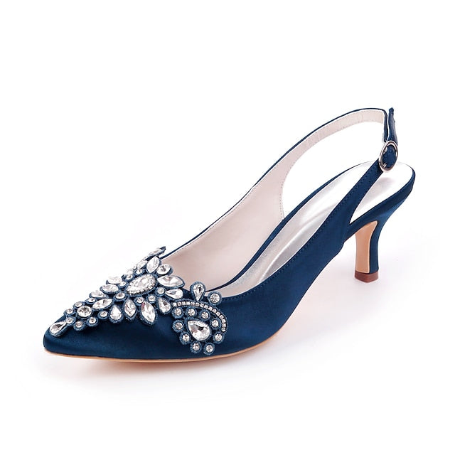 - with Embellishment for Beige Heels Slingback Women Crystal