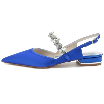 Women's Shoes Bridal Crystal Heel Wedding Flat