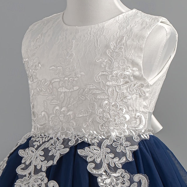 Special Wedding Sleeveless Dress Floral Girls' Party Kids