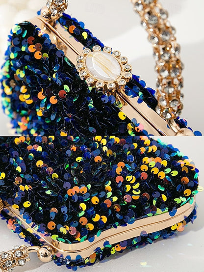 Clutch – Sequin Women's Vintage Embellished Evening Bag
