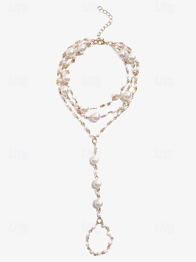 Elegant Chain Pearl Foot Women's – Bracelet Ankle