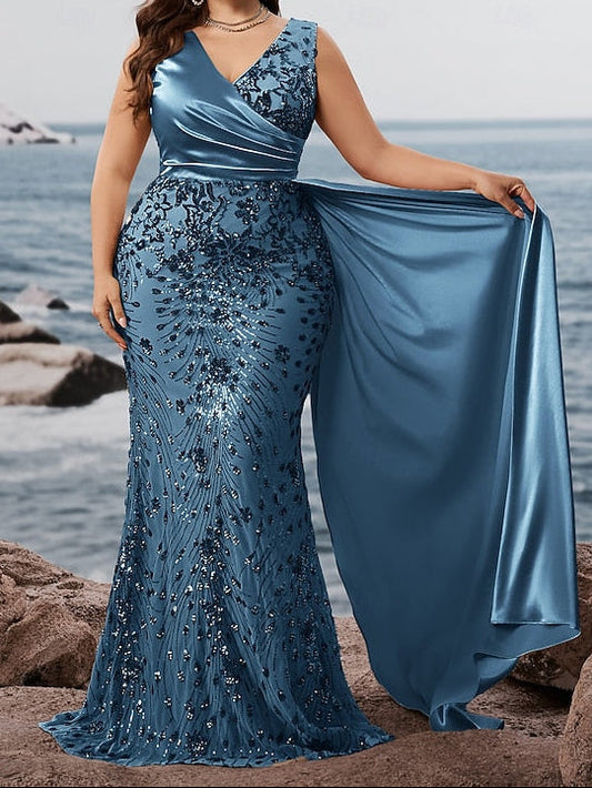 Gown / Mermaid Sparkle Trumpet Evening Formal Dress Wear Long